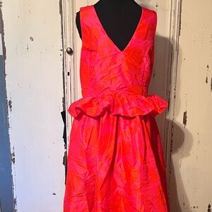 Kate Spade Vibrant Pink Ruffle Dress